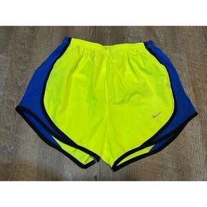 Women's‎ NIKE NEON Tempo Running shorts Sz XS Extra Small Green Yellow Blue